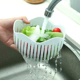 Pratik Salata Yapma Kasesi Kolay Salata Yapma Aparatı Tabağı (K0)
