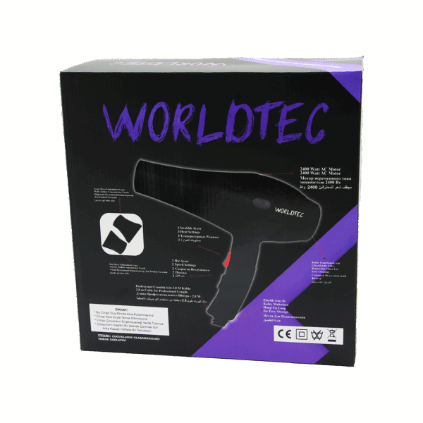 PRO PROFESSIONAL SAÇ KURUTMA - FÖN MAKİNESİ 2500W TURBO WT-5500 (K0)
