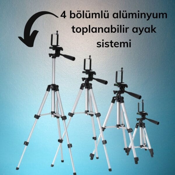 Profesyonel Fotoğraf Makinası Tripodu (K0) - Görsel 4