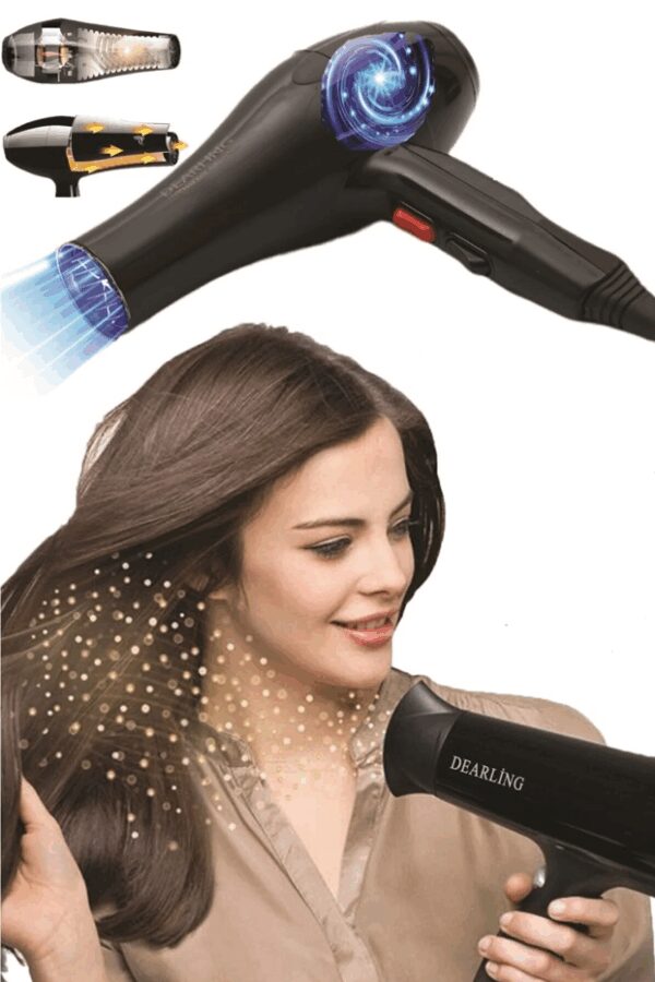Profesyonel Fön Makinesi 2500W Güçlendirilmiş Motor Saç Kurutma Makinesi (K0) - Görsel 2