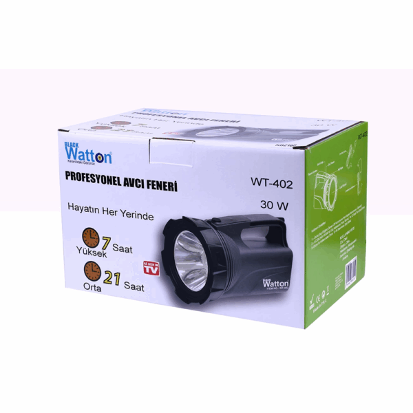 Profesyonel Avcı Feneri 30 W Gücünde Wt-402 - Görsel 2