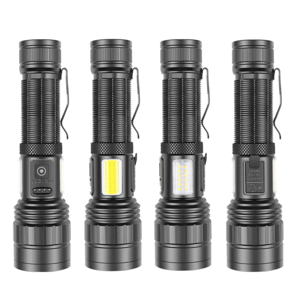 Ps-6153 10000 Lümen Zoomlu Mıknatıslı Tg Cob Led Powerbank Özellikli Profesyonel El Feneri - Görsel 2