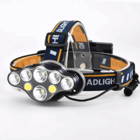 Ps-888 Güçlü Usb Şarj Edilebilir Profesyonel 8 Modlu 6000 Lümen 8 Led Su Geçirmez Kafa Lambası