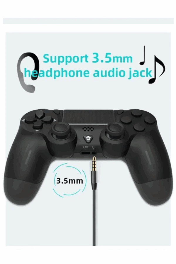Ps4 Kol Wireless Bt Kablosuz Oyun Kolu Ps4 Joystick Tablet Telefon Pc Uyumlu Titreşimli Oyun Kolu - Görsel 3