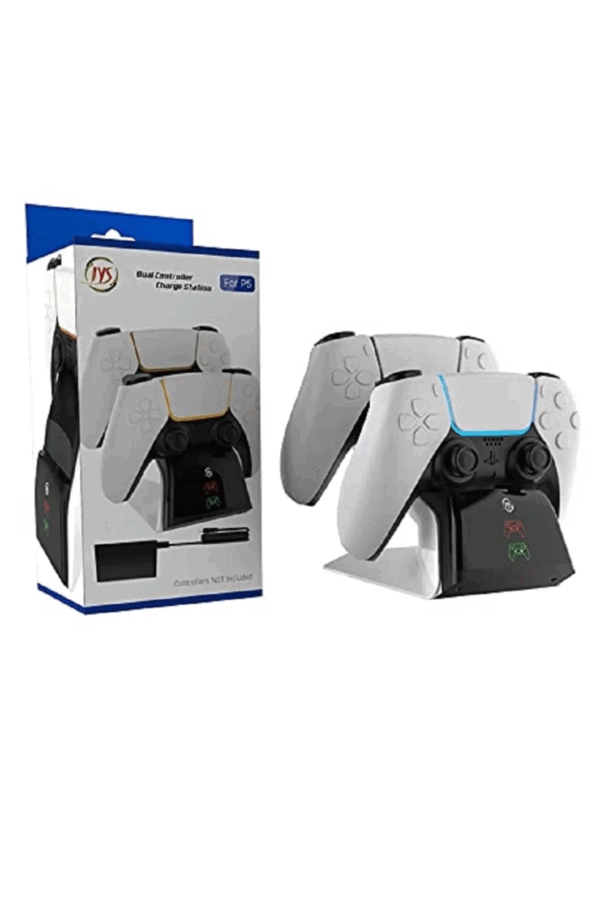 Ps5 Dualsense /ps5 Slim/ps5 Pro Gamepad Hızlı Şarj İstasyonu Çift Kol Şarj Ünitesi - Görsel 5