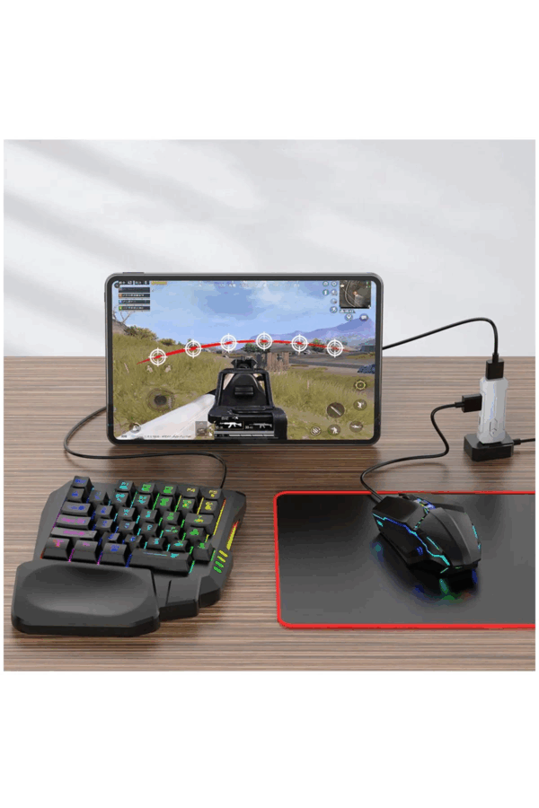 Pubg Mobil Oyun Kiti 5in1 Bt5.3 Klavye Mouse Dönüştürücü Seti Pugb Seti - Görsel 2