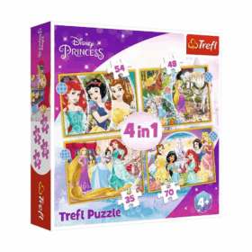 Çocuk PUZZLE-34385 Disney Princess 4IN1 Puzzle