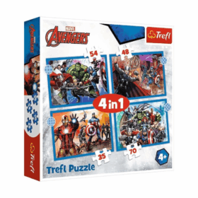 Çocuk PUZZLE-34386  The Avengers 4IN1  Puzzle