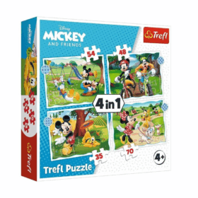 Çocuk PUZZLE-34604 Disney 4IN1 Puzzle