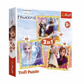 Çocuk PUZZLE-34847 Frozen II 3IN1 Puzzle