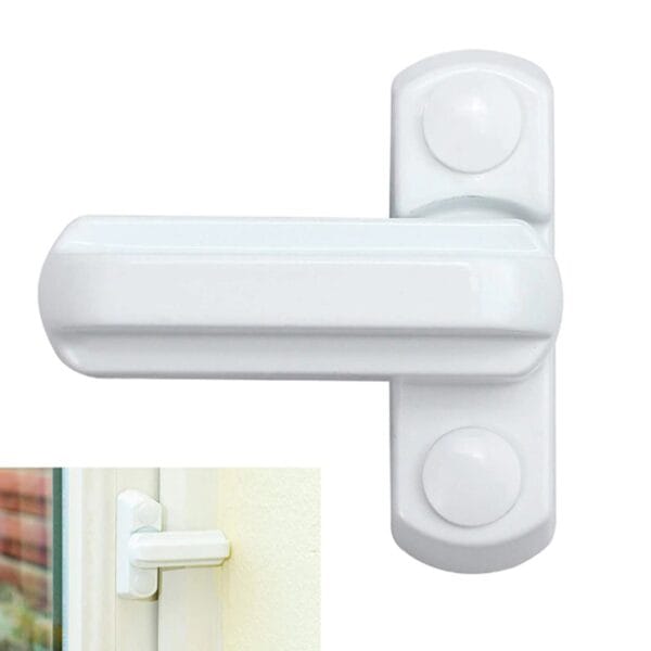 PVC Pimapen Pencere Cam Balkon Kapısı Güvenli Emniyet Kilidi (K0) - Görsel 3