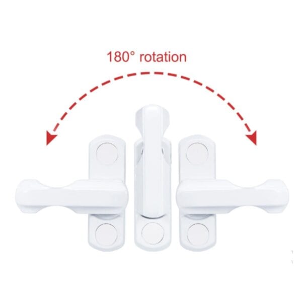 PVC Pimapen Pencere Cam Balkon Kapısı Güvenli Emniyet Kilidi (K0) - Görsel 5
