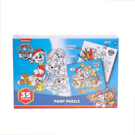 Çocuk PW7930 Paw Patrol Boyamalı Puzzle -Laço