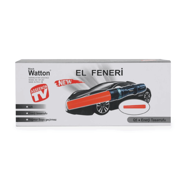 Q5 Led Güçlü Pilli El Feneri  Wt-267 - Görsel 5