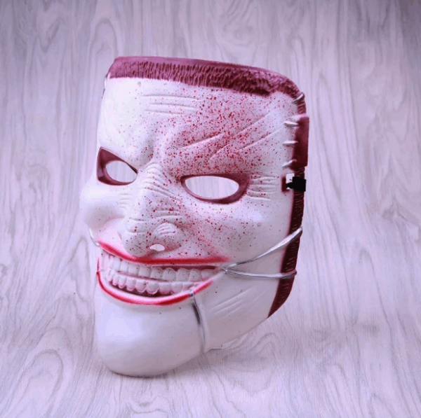 Reçine Ölüm Joker Maskesi Kanlı 23x18 Cm - Görsel 2