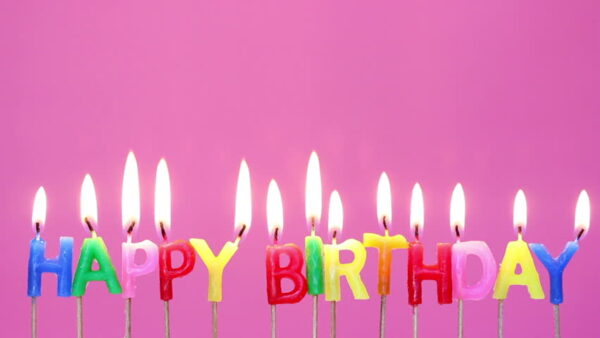 Rengarenk Happy Birthday Yazılabilen Doğum Günü Mumu (K0) - Görsel 4
