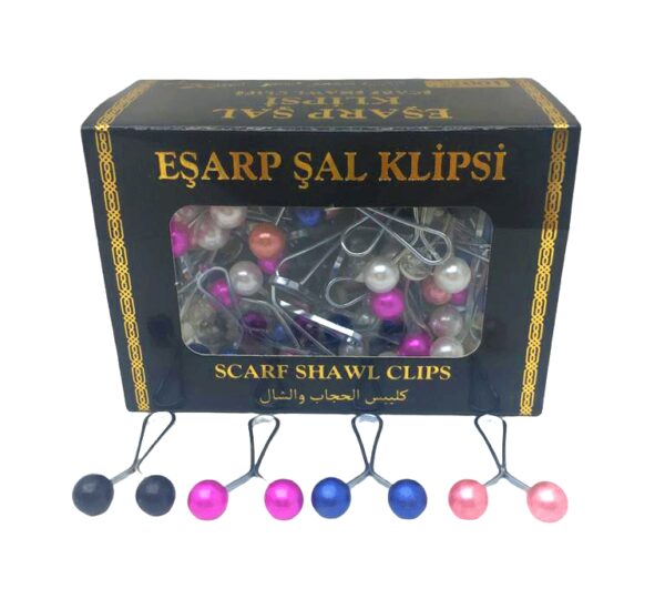 RENKLİ 100 PARÇA  EŞARP BAŞÖRTÜ - ŞAL KLİPSİ (K0)
