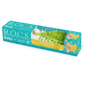R.O.C.S.Baby Muz Tadında Diş Macunu + Fırçası Set 0-3 Yaş