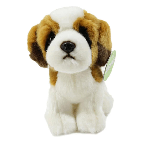 Çocuk Saint Bernard Peluş Oyuncak 18 cm - Görsel 2