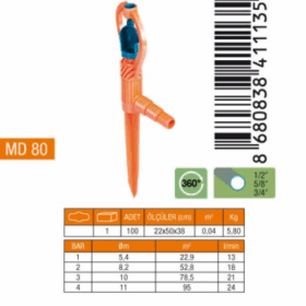 SAPLAMALI PVC YAPRAK SPRINK FİSKİYE (K0)