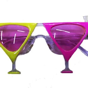 Sarı Pembe Renk Martini Parti Gözlüğü (K0)