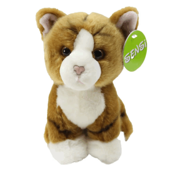 Sarı Yavru Kedi Peluş Oyuncak 18 cm - Görsel 3
