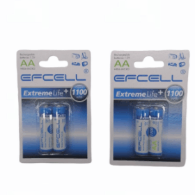 ŞARJLI - KALEM PİL 2 PARÇA  KART 1100mAh AA (K0)