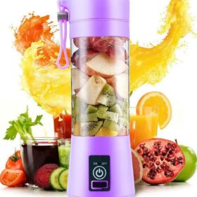 Şarjlı Portatif El Blenderi 380 Ml Usb Kablolu Mor (K0)
