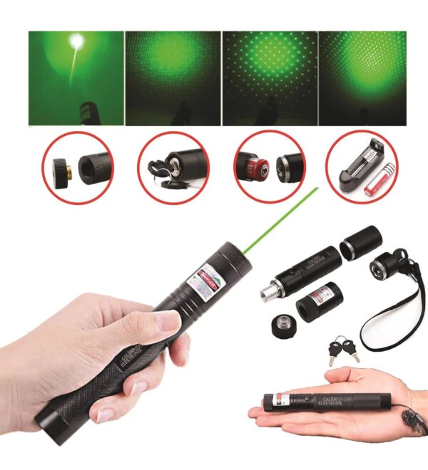 Şarjlı Yeşil Lazer Yakıcı Pointer 15 Km lazer 1000 mv (K0) - Görsel 2