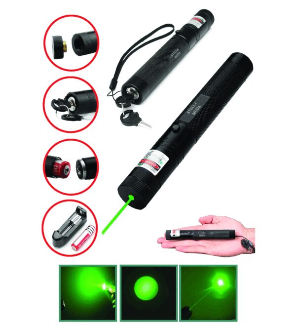 Şarjlı Yeşil Lazer Pointer 100 Mw (K0)