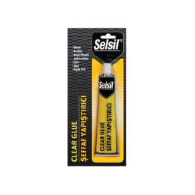 SELSİL CLEAR GLUE 70G ŞEFFAF SÜPER YAPIŞTIRICI KAĞIT - AHŞAP - METAL - DERİ (K0)