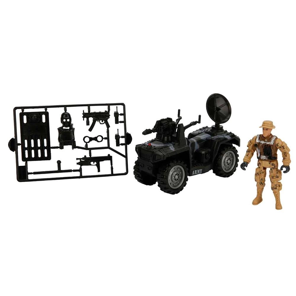 Çocuk Sesli ve Işıklı Askeri Araç Seti 10 Parça - Görsel 2