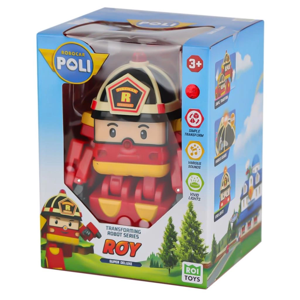 Sesli ve Işıklı Dönüşen Robot Figür Eğitici Gelişim Oyuncağı Çocuklar İçin - Görsel 5