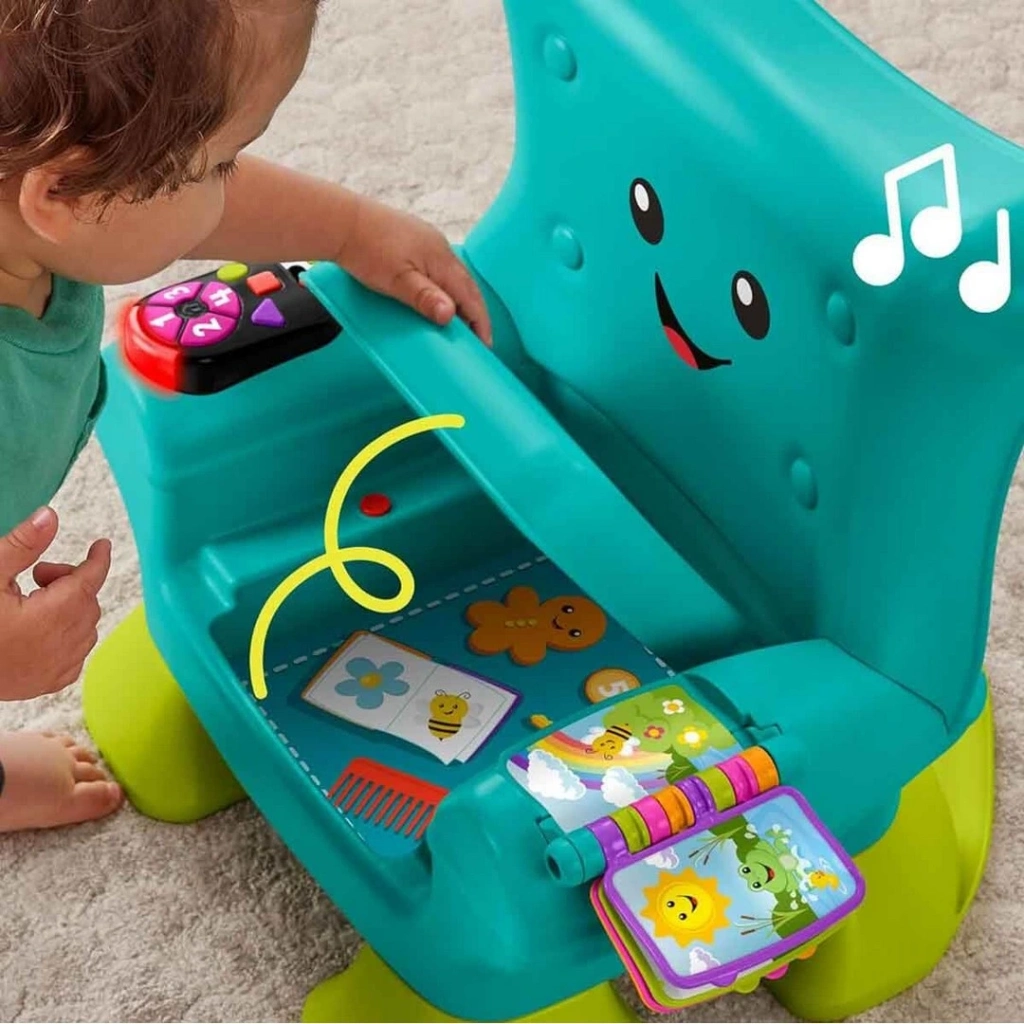 Sesli ve Işıklı Fisher Price Eğlen ve Öğren Yaşa Göre Gelişim İlk Koltuğum - Görsel 2