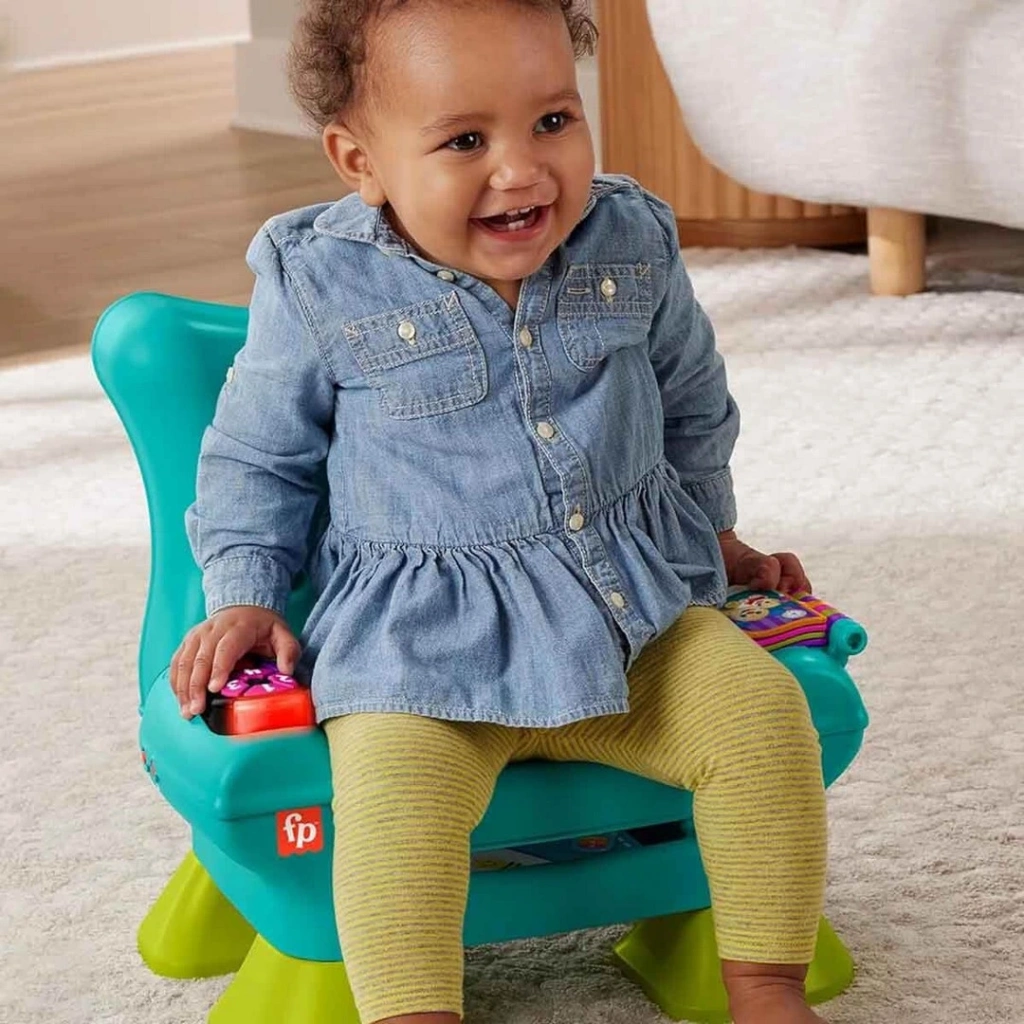 Sesli ve Işıklı Fisher Price Eğlen ve Öğren Yaşa Göre Gelişim İlk Koltuğum - Görsel 5