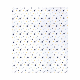 Sevi Bebe Desenli Müslin Bebe Battaniye 120x100 ART-319 Yıldız Yağmuru Mavi