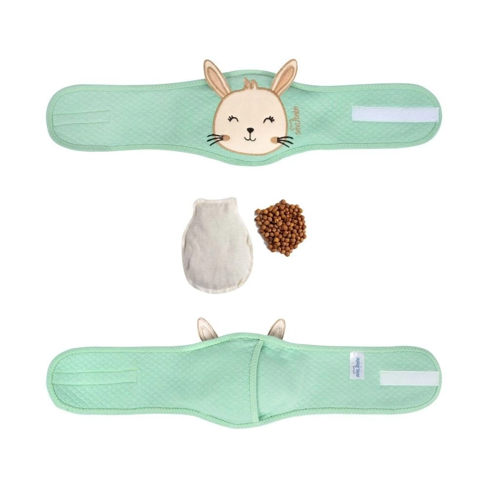 Sevi Bebe Gaz Giderici Kiraz Çekirdekli Bel Bandı ART-685 Yeşil - Görsel 3