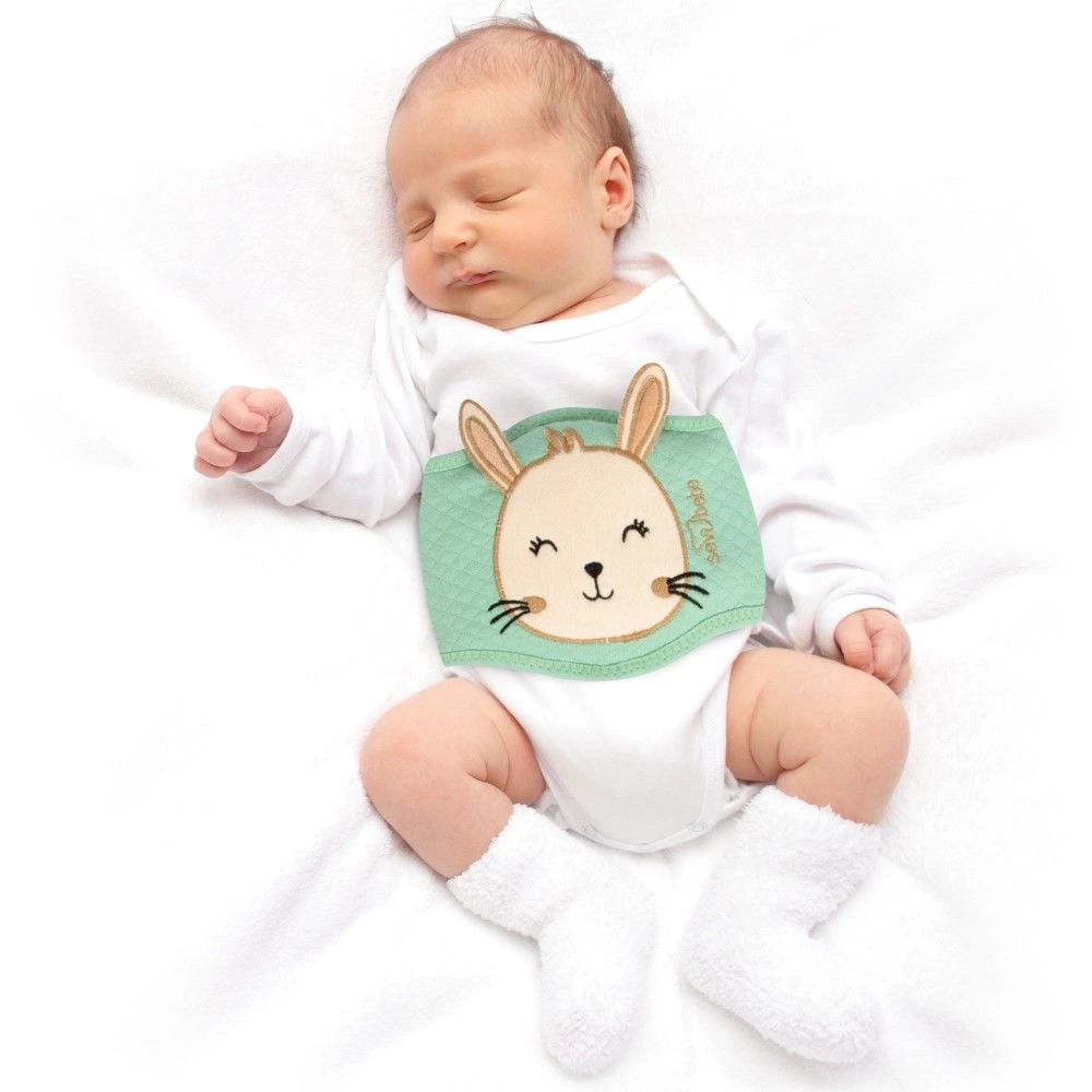 Sevi Bebe Gaz Giderici Kiraz Çekirdekli Bel Bandı ART-685 Yeşil - Görsel 5