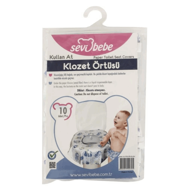 Sevi Bebe Kullan At Klozet Örtüsü (10 Adet) ART-239 - Görsel 3