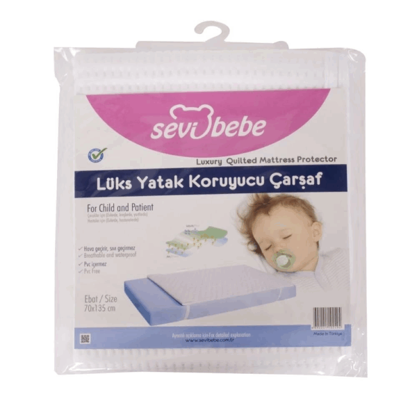 Sevi Bebe Lüks Yatak Koruyucu Çarşaf Alez (70x100) ART-244 - Görsel 2