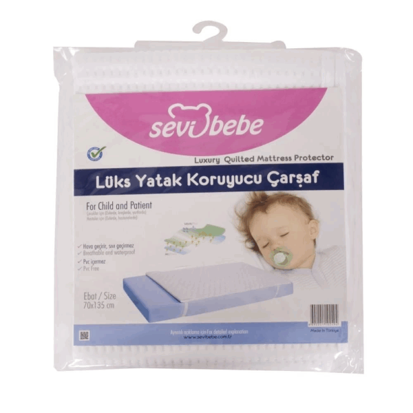 Sevi Bebe Lüks Yatak Koruyucu Çarşaf Alez (70x100) ART-244 - Görsel 3