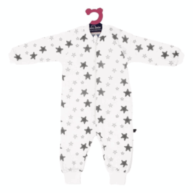 Sevi Bebe Organik Müslin Uyku Tulumu ART-307 Gri Yıldız