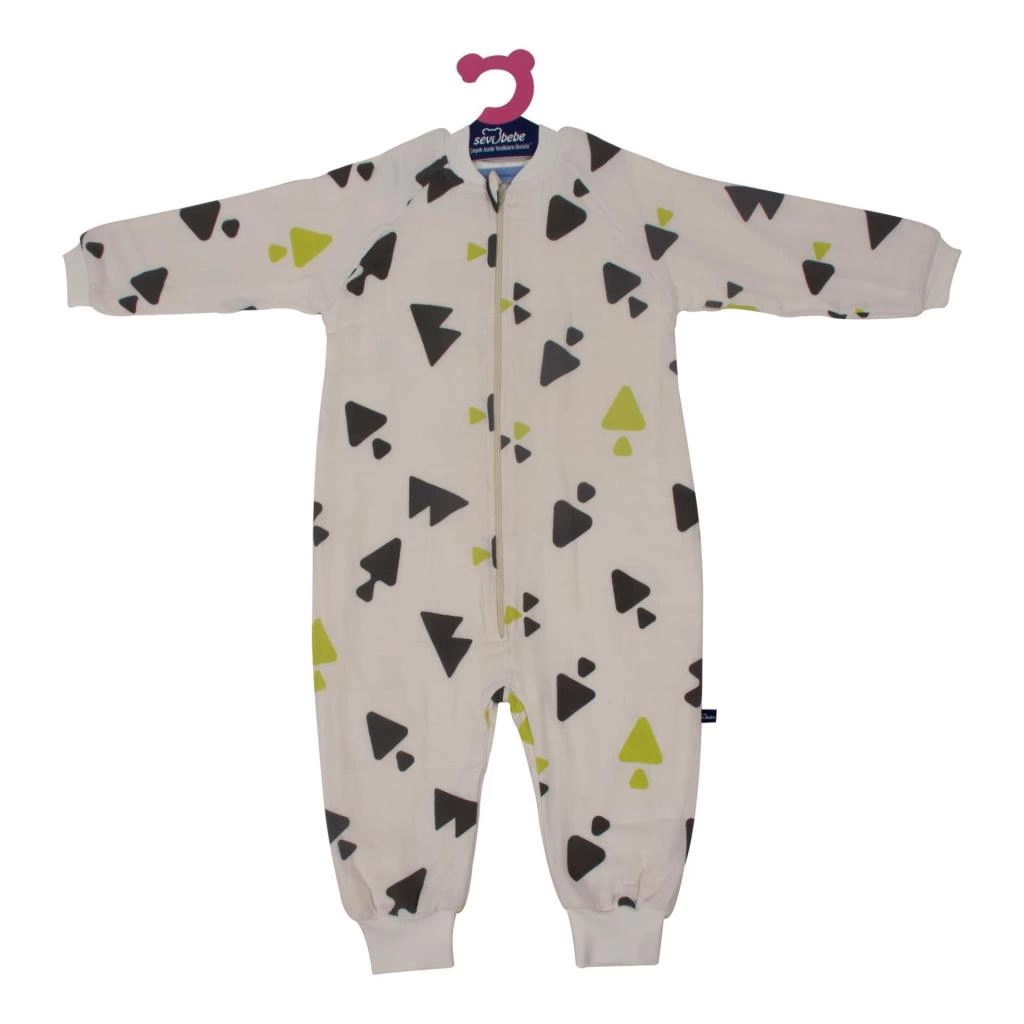 Sevi Bebe Organik Müslin Uyku Tulumu ART-307 Üçgen Desen - Görsel 2
