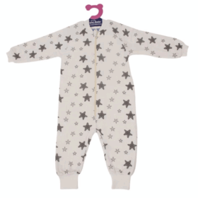 Sevi Bebe Organik Müslin Uyku Tulumu ART-308 Gri Yıldız