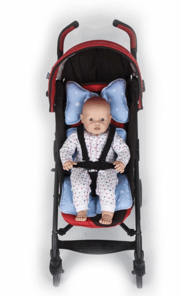 Sevi Bebe Puset ve Oto Koltuğu Minderi ART-8376 Mavi Yıldız - Görsel 3