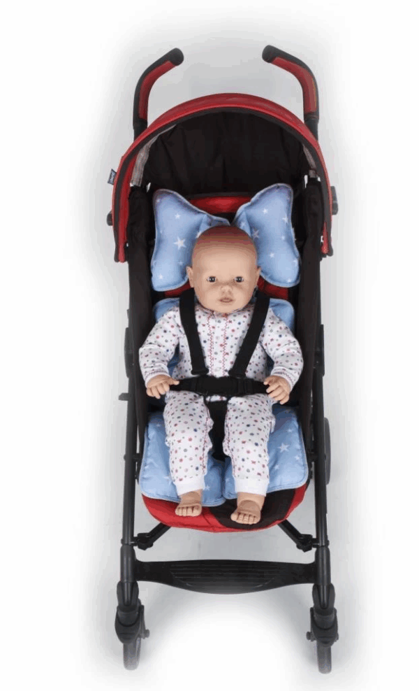 Sevi Bebe Puset ve Oto Koltuğu Minderi ART-8376 Mavi Yıldız - Görsel 4