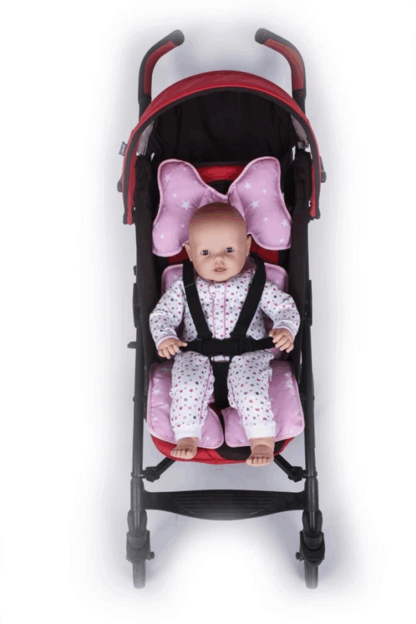 Sevi Bebe Puset ve Oto Koltuğu Minderi ART-8376 Pembe Yıldız - Görsel 4