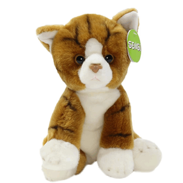 Sevimli Sarı Kedi Peluş Oyuncak 30 cm - Görsel 2