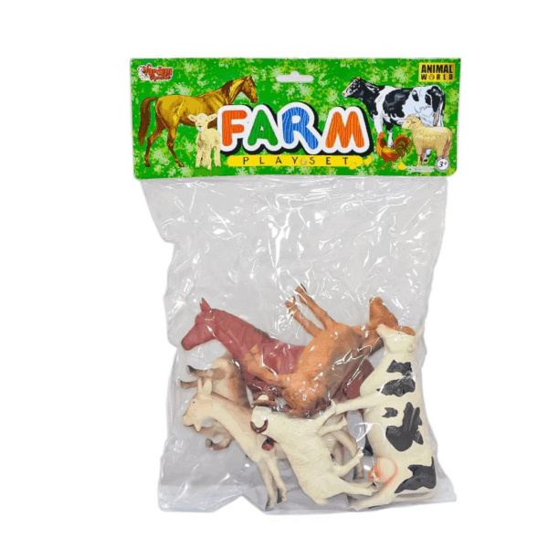 SH-9001-2-3-4 6 PCS 8İNC Hayvan Çiftlik Dinazor - Vardem Oyuncak - Görsel 3