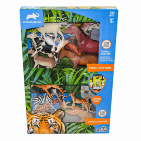 SH-D6101 Kutulu 30 Parça Vahşi Çiftlik Hayvanları - Vardem Oyuncak